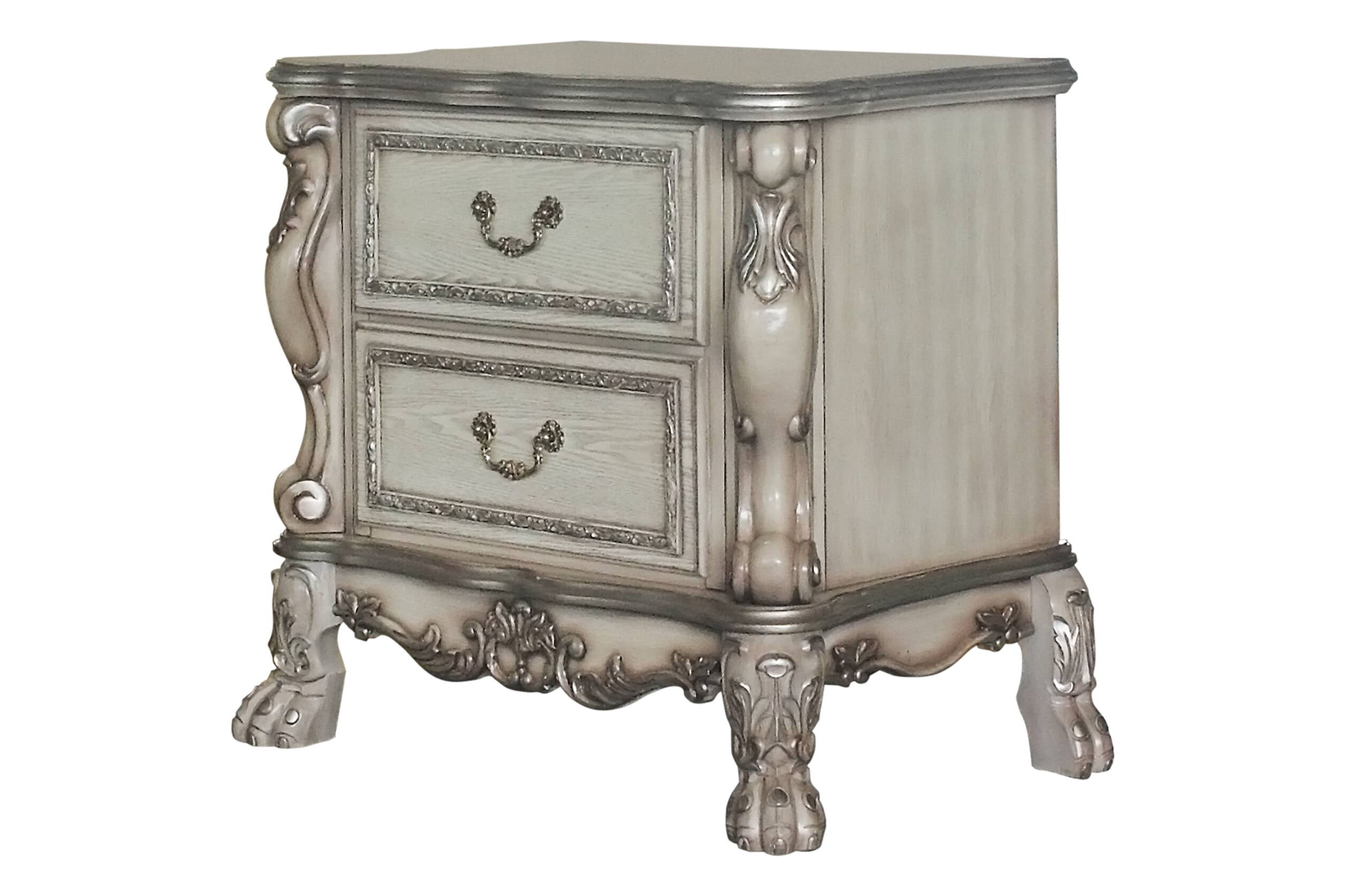 Dresden Nightstand in Vintage Bone White