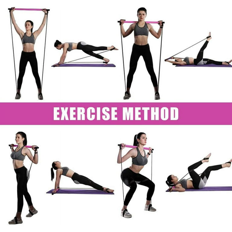 Pilates Exercise Sticks Yoga Resistance Bands Perfect Women - Temu