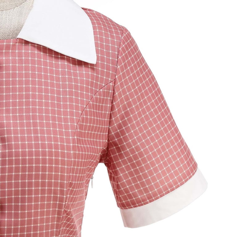 red plaid wedding dress Unique Vintage Red Plaid Sleeved Devon Swing Dress