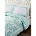 thumbnail image 7 of Dena Home Aqua Bohemain Breeze 3-Piece Set Quilt, King, 7 of 7