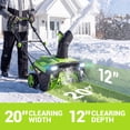 Steelite 20-Inch Corded Electric Snow Blower,120V 15A Corded Snow ...