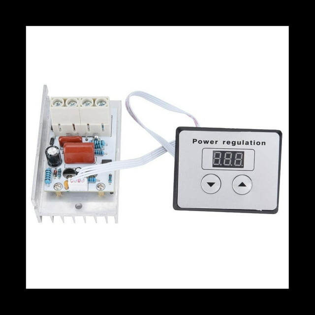 Interruptor de AtenuacióN, 10000W SCR Regulador de Voltaje Digital Control de Velocidad Termostato Atenuador CA 220V 80A