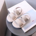 thumbnail image 2 of hengsof Classic Sandals for Toddler Girls, Solid Color Simple Soft Sole Non Slip Comfortable Breathable Casual Outdoor Shoes, Suitable for Ages 15M-6, 2 of 3