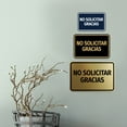thumbnail image 2 of Signs ByLITA Classic Framed No Solicitar Gracias vector Durable ABS Plastic | Laser Engraved | Easy Installation | Elegant Design Sign (Blue) - Large, 2 of 8
