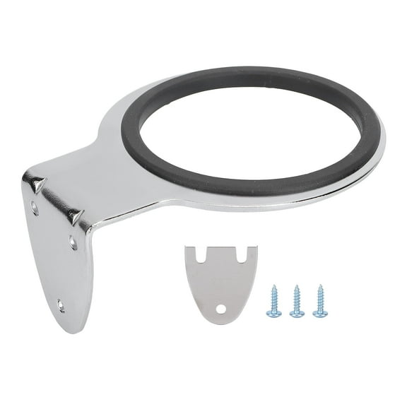 Hair Blow Dryer Rack, Wall Mount Stainless Steel   ABS Portable Care Tools Holder Hair Dryer Holder  With Installation Package For Washroom