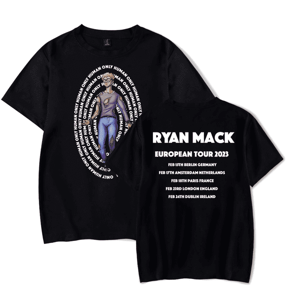 Ryan Mack Merch Only Human T-shirt Fashion t shirt Men Women Short Sleeve Tee Crewneck Streetshirt