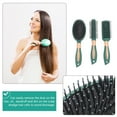 thumbnail image 5 of ADDHAT 3-Piece Green Hairdressing Comb Kit with Airbag Massage Brush for Daily Detangling, Curling, and Styling, 5 of 8