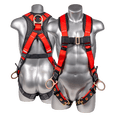 thumbnail image 6 of Palmer Safety Fall Protection Full Body 5pt Safety Harness, Aluminum Dorsal D-ring, Quick-Connect Buckle, Grommet Legs, Sewn in Back Pad I OSHA ANSI Compliant Personal Equipment (Orange - SM), 6 of 6