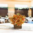 thumbnail image 3 of MINKUROW 2PCS Artificial Shrubs Fake Fall Bushes Large Silk Autumn Maple Leaves Bundles Indoor Outdoor Table Office Hanging Baskets Spring Decorations, 3 of 7