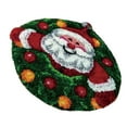 thumbnail image 1 of Latch Hook Kits Carpet Latch Hooking Kits Handcrafted Latch Hooked Rug Kits Cushion Embroidery Santa Claus, 1 of 9