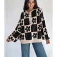 thumbnail image 5 of Women'S Floral Pattern Crewneck Long Sleeve Drop Shoulder Sweaters Pullover Tops LC2727402-P403 M, 5 of 7