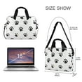 thumbnail image 3 of FORMRS 16" Laptop Bag Carrying Sleeve Case with Handle Travel Shoulder Briefcase, Black Cartoon Cat Paw, 3 of 8