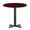 Mahogany, variant on Emma + Oliver 30" Round Black Laminate Table Top with 22"x22" Table Height Base