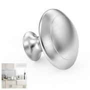 Rzvnmko 25pcs Kitchen Cabinet Knobs Pulls,Brushed Nickel Cabinet Knobs,Drawer Dresser Handles Cupboard Door Heavy Knobs,Kitchen Cabinet Hardware with Screws for Bathroom Drawer,Silver
