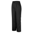 thumbnail image 3 of Gibobby pantalones para nieve mujer Pantalones de pierna ancha para mujer, cintura elástica alta en la parte trasera, pantalones de trabajo de negocios, pantalones de traje rectos (Negro, L), 3 of 5