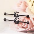 thumbnail image 3 of Ear Stud Women Moon Earring Girls Personalized Ear Stud Piercing Earrings, 3 of 9