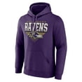 thumbnail image 2 of Men's Fanatics Purple Baltimore Ravens Geometric Chrome Pullover Hoodie, 2 of 3