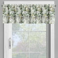 thumbnail image 4 of Ambesonne Floral Valance & Curtain 3 Pcs Set, Eucalyptus and Marble Print, 55"x45", Laurel Green Pale Grey, 4 of 7