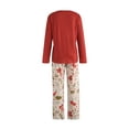 thumbnail image 4 of Kmbangi Family Matching Christmas Pajamas Cartoon Tops with Pants/Jumpsuit, 4 of 9