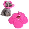 thumbnail image 4 of Collier Elizabeth Chien, Collier de Récupération pour Animaux de Compagnie Léger Réglable Forme de Tournesol Crochet et Boucle Conception pour Cicatrisation YLSB05 Rose, YLSB06 Vert, YLSB08 Violet, 4 of 8