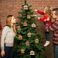 thumbnail image 5 of Ayieyill 12pcs Gingerbread Christmas Ornaments Gingerbread Christmas Tree Decorations Holiday Decor (House), 5 of 7
