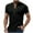 Black, variant on Men's Casual Solid Henley Shirts Short Sleeve Turndown Collar Shirt a Versatile Solid Color Fashion Statement Gray