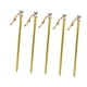 thumbnail image 2 of Estacas para tienda de campaña Strade Fareast Limited 5 estacas con tornillos y anclajes para el suelo dorado, 2 of 8
