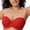 Lipstick Red, variant on DELIMIRA Women's Padded Plus Size Strapless Bras Full Coverage Underwire Multiway Bra