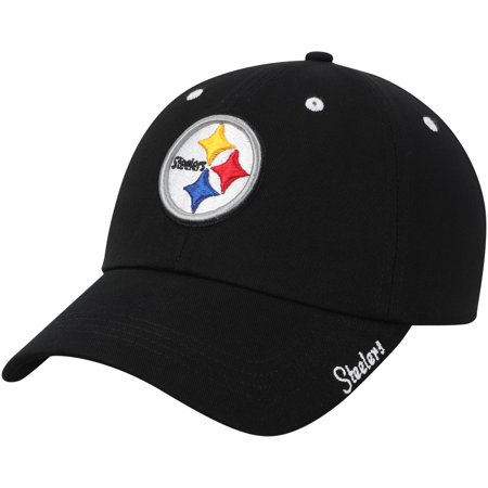 - Women's Black Pittsburgh Steelers Miata Adjustable Hat - OSFA