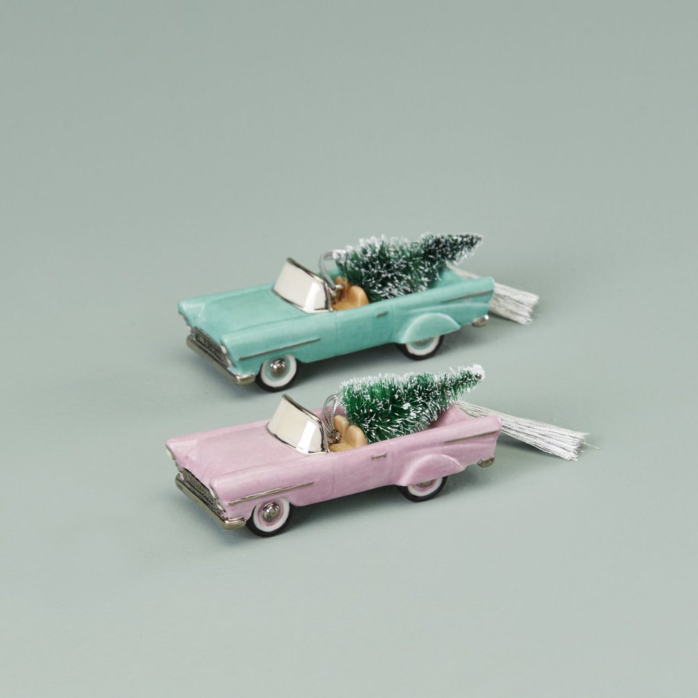 Lenox 2020 Retro Car Ornament, 2Piece Set