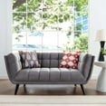 thumbnail image 3 of Modway Bestow Performance Velvet Loveseat in Gray, 3 of 3