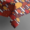 thumbnail image 5 of Red Orange Mushroom Pattern Square Tablecloth,Waterproof Square Table Cover,Wipeable Spillproof Washable Table Cover for Home Kitchen Party Decor 42"X42"(107x107cm), 5 of 6