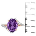 thumbnail image 2 of Everly Women's Amethyst 14K Rose Gold Engagement Ring, 2 of 8