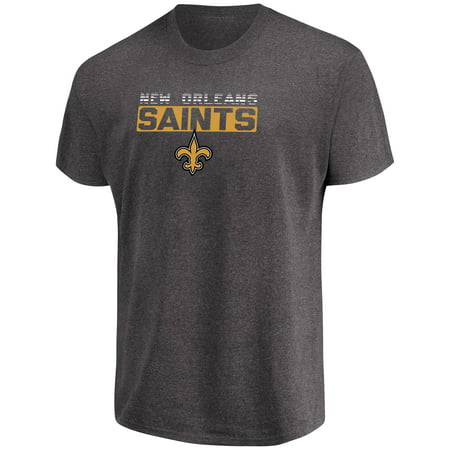 Men's Majestic Heathered Charcoal New Orleans Saints Come Into Play (Best New Orleans Blues)