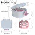 thumbnail image 2 of Upgraded Leak Proof Denture Bath Cup with Strainer & Storage Compartment | Portable Soaking Case for Dentures, Braces and Travel Retainers, 2 of 8
