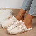 thumbnail image 2 of Vedolay Indoor Slippers Plush Slip On Slipper Flats Comfortable Casual Winter Shoes Beige,41, 2 of 5