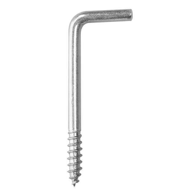 Tornillos En L Hillman 4.7X1.8Cm Acero Plata 4 Piezas