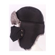 Women Warm Earmuffs Snap Closure Windproof Padded Hat
