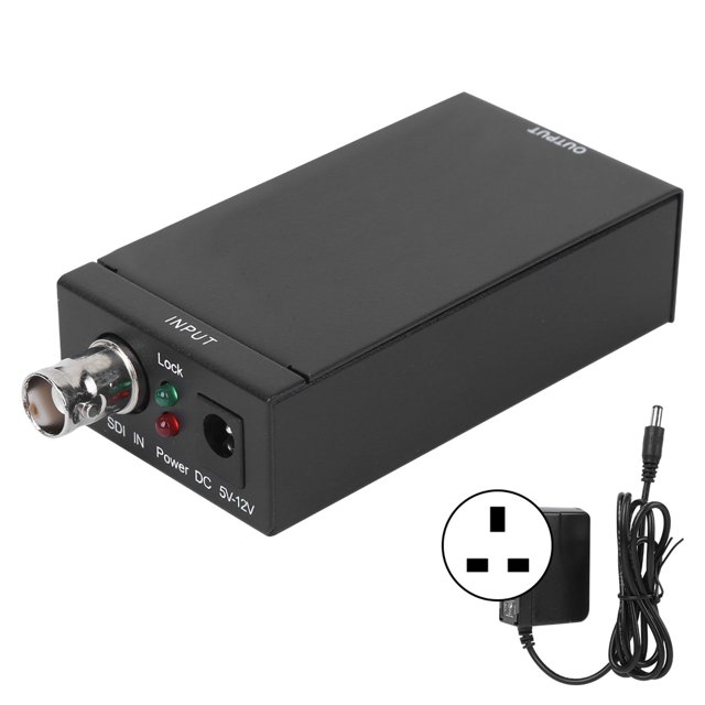 AY30 Convertidor SDI a HDMI Entrada de alimentación de señal HD Salida AC100‑240V Enchufe 5V/1AUK
