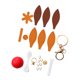thumbnail image 2 of Kit de costura para llaveros DIY, colgante de globo aerostático, llavero de coche, colgante colorido Marrón y caqui, 2 of 9