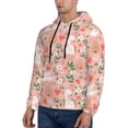 thumbnail image 3 of Fotbe Men's Hoodie with Swan And Flowers3 Pattern - Kangaroo Pocket Pullover Hooded Sweatshirt, Perfect for Daily Wear, Travel, and Home-X-Large, 3 of 7