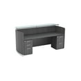 thumbnail image 2 of Mayline Medina Series 87" Engineered Wood Reception Station in Steel Gray, 2 of 2