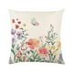 thumbnail image 1 of Fundas De Cojín Con Flores 45 X 45 Cm Fundas De Cojín Con Flores Primaverales Decoración De Fundas De Cojín Para Las Vacaciones De Primavera Funda De Cojín De Lino Con Jardín De Flores, Mariposas, 1 of 7