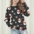 thumbnail image 2 of DxhmoneyHX Christmas Sweatshirts for Girls Fashion Xmas Tree Long Sleeve Graphic Tees Fall&nbsp;Winter&nbsp;Lightweight Going Out Tops Festival Outfits Size 11 Years, 2 of 7