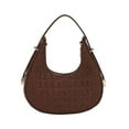 thumbnail image 1 of LHSHID Fashion Alligator Pattern Shoulder Bags for Women Small Handle Underarm Bag Clutch Felt Female Handbag with Purse, 1 of 6