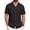 Black, variant on GENTS BLISS Short Sleeve Mens Dress Shirts Casual Solid Shirts for Men Regular Oxford Tops with Pocket