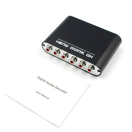 New 5.1 Channel Digital Audio Decoder Converter Dts/Ac-3 Rush Audio