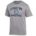 thumbnail image 2 of Men's Champion  Gray UNC Wilmington Seahawks Icon Logo Basketball Jersey T-Shirt, 2 of 3