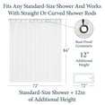 LiBa PEVA 8Gauge Bathroom Shower Stall Curtain Liner, 36" W x 72" H 8G