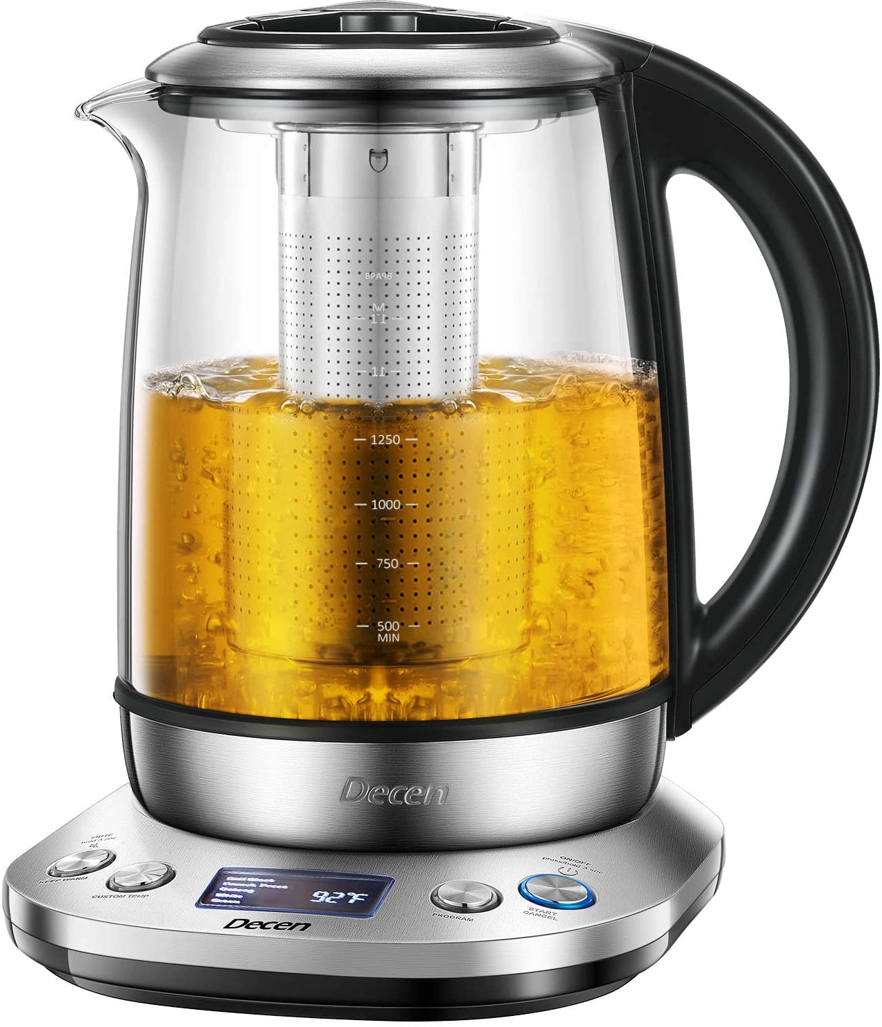 Dezin Electric Kettle, Electric Tea Kettle with Bicolor LED and Keep